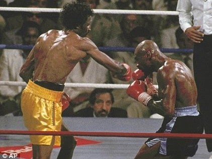 Marvin Hagler boxing image / photo
