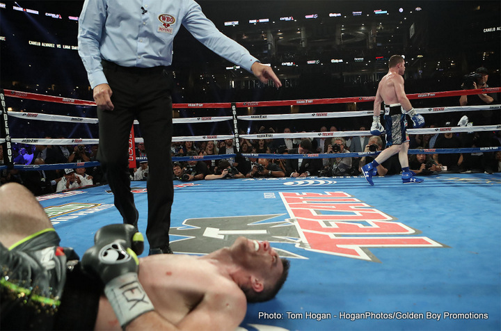 Results: Canelo Alvarez beats Liam Smith with ninth round KO