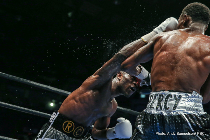 Boxing photo: Daniel Jacobs, Richard Commey, Robert Easter Jr., Sergio Mora image Results: Jacobs stops Mora; Easter Jr defeats Commey