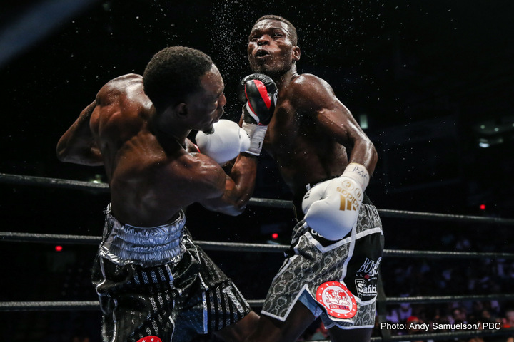 Boxing photo: Daniel Jacobs, Richard Commey, Robert Easter Jr., Sergio Mora image Results: Jacobs stops Mora; Easter Jr defeats Commey