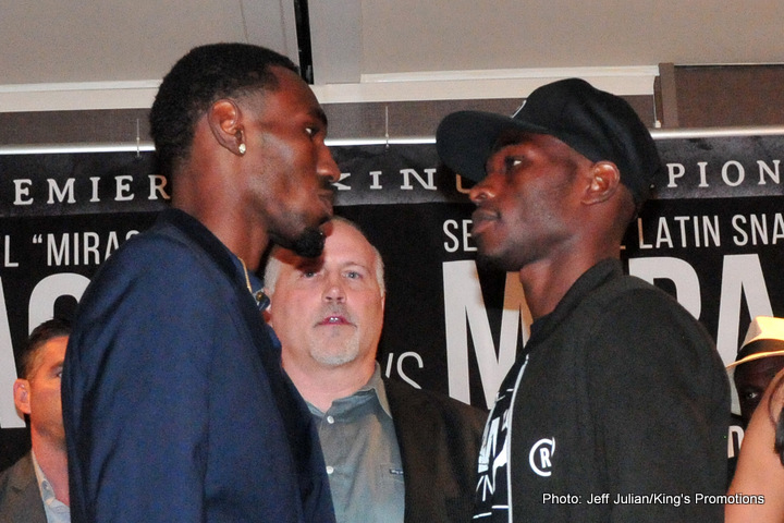 Boxing photo: Daniel Jacobs, Sergio Mora image Video: Daniel Jacobs vs. Sergio Mora Weigh-In