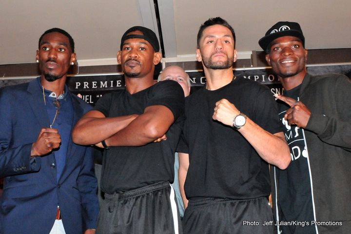 Boxing photo: Daniel Jacobs, Sergio Mora image Video: Daniel Jacobs vs. Sergio Mora Weigh-In