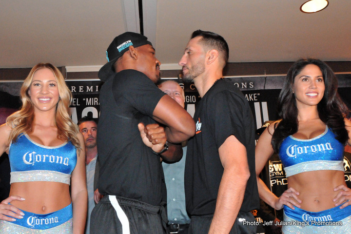 Video: Daniel Jacobs vs. Sergio Mora Weigh-In