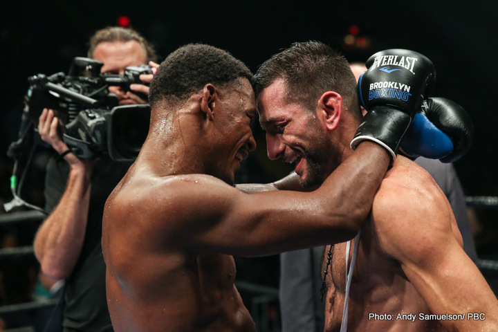 Boxing photo: Daniel Jacobs, Richard Commey, Robert Easter Jr., Sergio Mora image Results: Jacobs stops Mora; Easter Jr defeats Commey