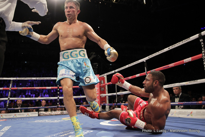 BOXING O2 ARENA, LONDON 10/9/16PIC;LAWRENCE LUSTIGWBC, IBF, & IBO WORLD MIDDLEWEIGHT CHAMPIONSHIPGENNADY GOLOVKIN v KELL BROOK