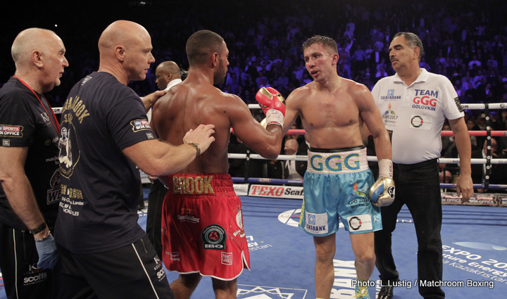 BOXING O2 ARENA, LONDON 10/9/16PIC;LAWRENCE LUSTIGWBC, IBF, & IBO WORLD MIDDLEWEIGHT CHAMPIONSHIPGENNADY GOLOVKIN v KELL BROOK