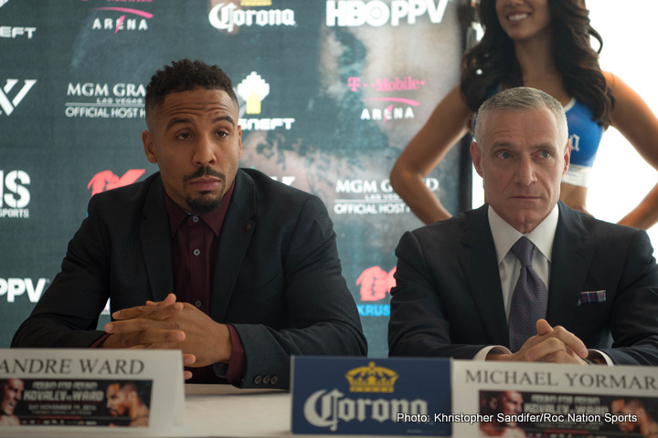 Ward quotes for Kovalev fight - Ward vs Kovalev