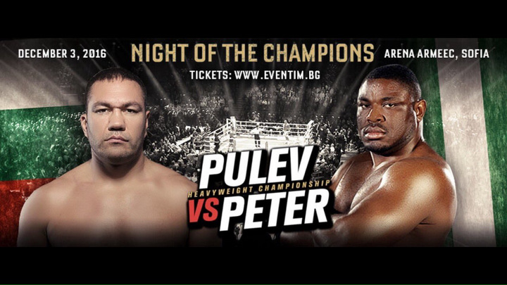 Kubrat Pulev-Sam Peter, December 3rd in Sofia