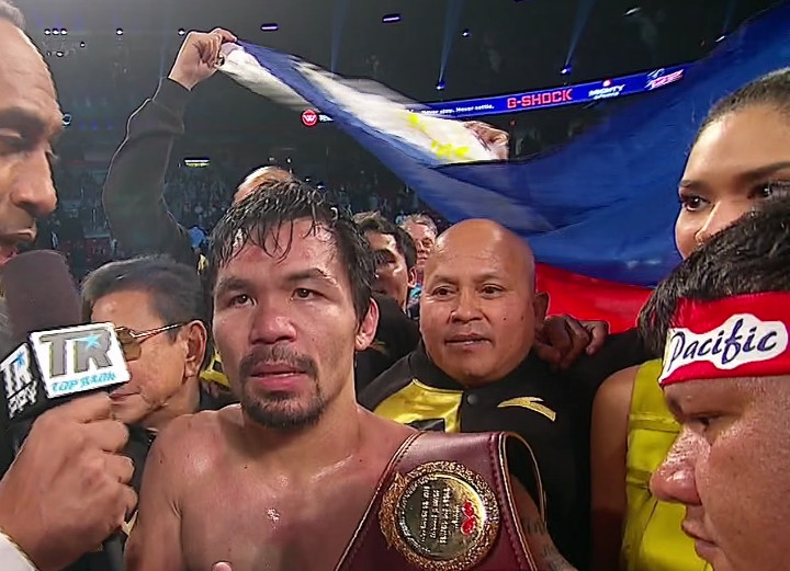Manny Pacquiao, Mike Alvarado boxing image / photo