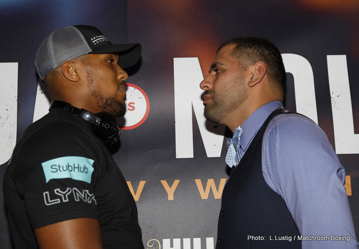 Anthony Joshua - Eric Molina Weigh-In Results