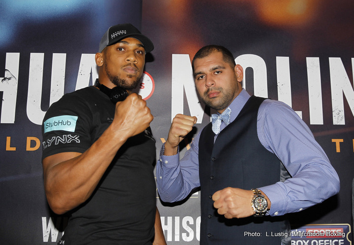 Anthony Joshua - Eric Molina Weigh-In Results