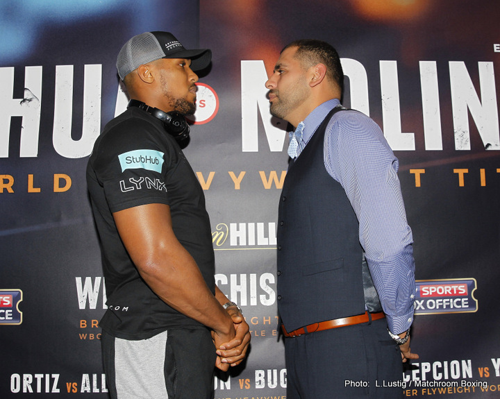 Anthony Joshua - Eric Molina Weigh-In Results