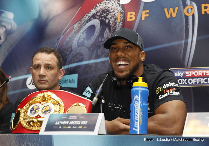 Anthony Joshua - Eric Molina Weigh-In Results