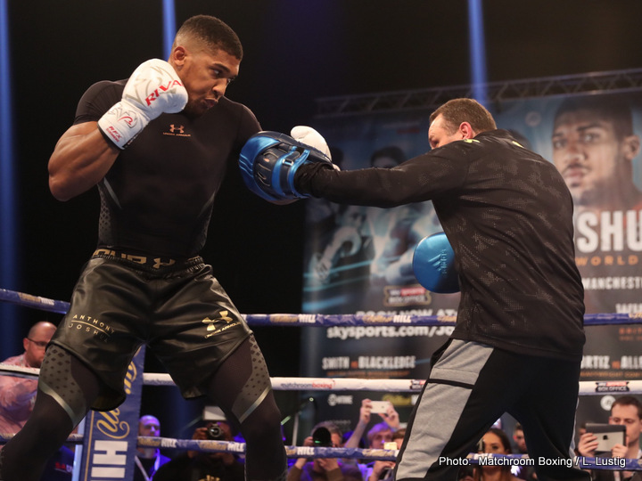 Anthony Joshua-Eric Molina Workout Quotes/Photos