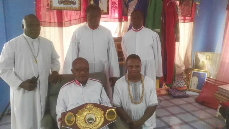 Dogboe takes WBO title straight to church on arrival in Ghana