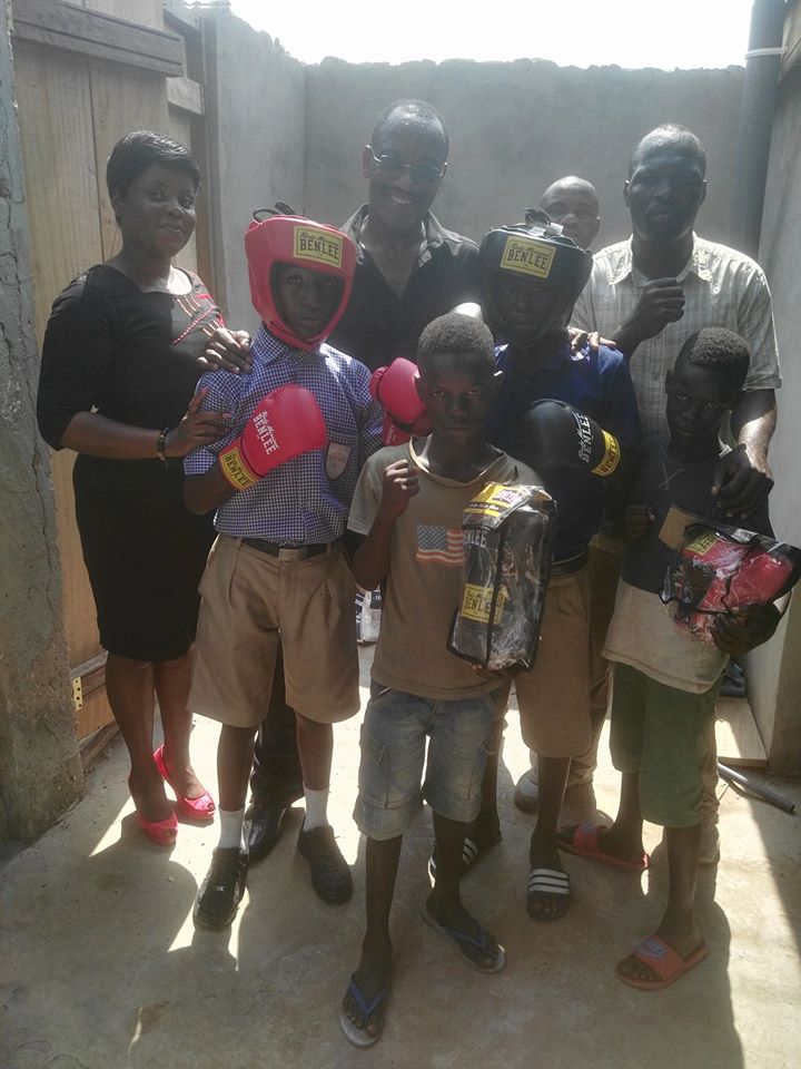 Ray Opoku donates equipment to support juvenile boxing
