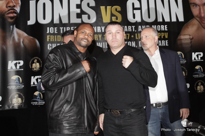 Bobby Gunn to Roy Jones, Jr "He will know that he was in a fight and he will remember me for the rest of his life"