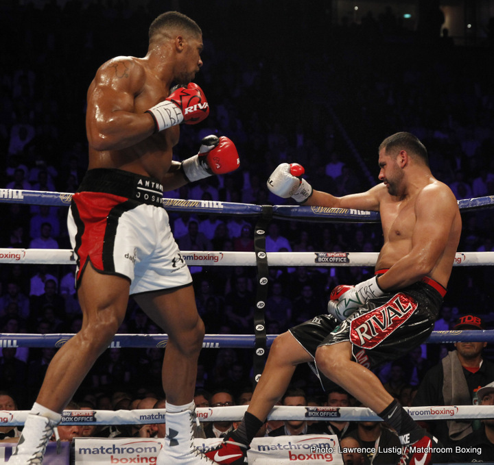 Results: Anthony Joshua slaughters Molina