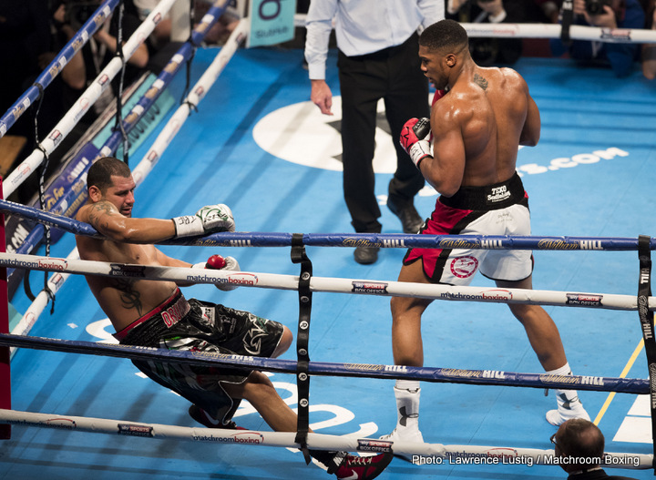 Results: Anthony Joshua slaughters Molina