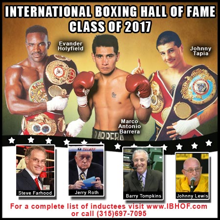 Holyfield, Barrera, Tapia, Jimmy Lennon Jr. head Boxing Hall of Fame class