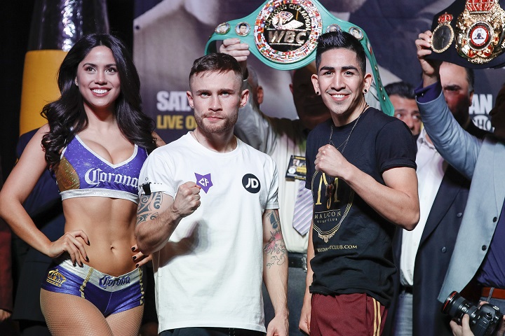 Carl Frampton 125 vs. Leo Santa Cruz 125 - Weights