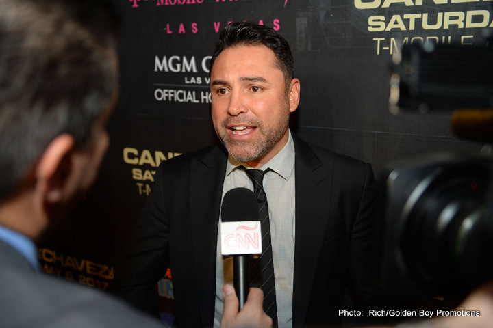 Oscar De La Hoya says Canelo's next fight will be against GGG in September; unless...