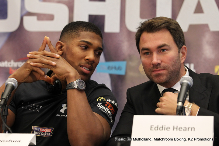 Hearn: Klitschko doesn't want to return to the UK for Joshua rematch; if no return AJ will fight Pulev October 28