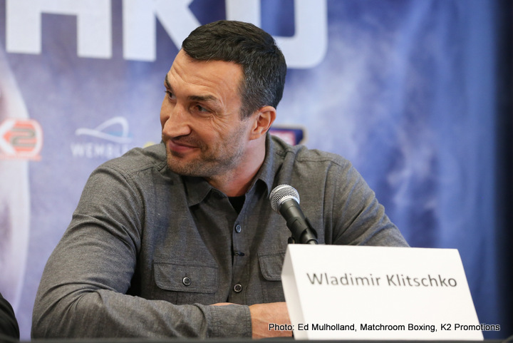 Win or lose against Joshua, Klitschko will not fight a rematch with Fury, says Boente