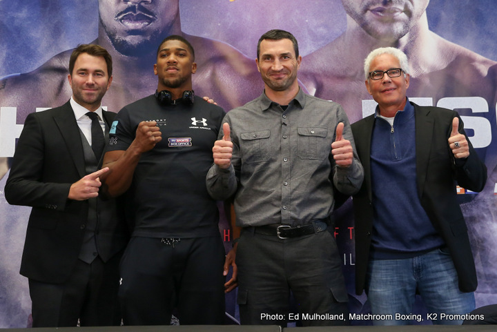 Joshua vs Klitschko NYC Quotes, Photos