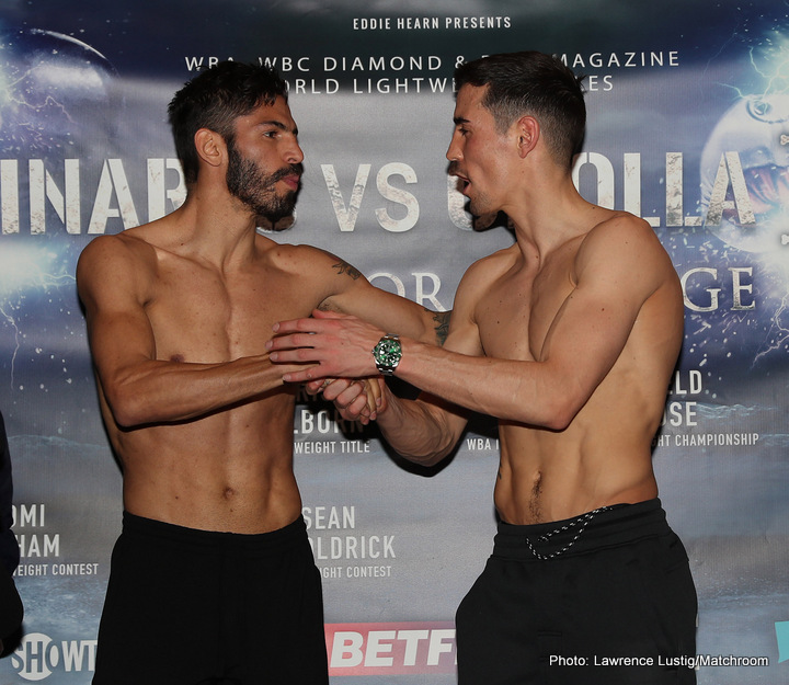 Linares-Crolla II Weigh-In Results