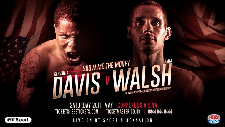 Gervonta Davis Vs. Liam Walsh on May 20