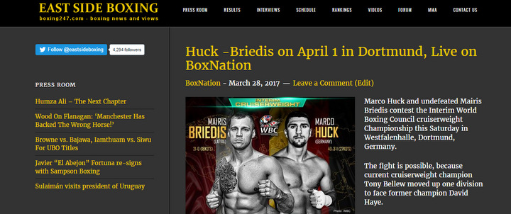 Boxing News Latest Boxing News 24 Hours A Day