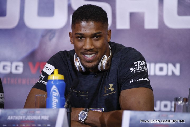 Joshua says he won't duck Ortiz after Pulev fight; wants all the belts