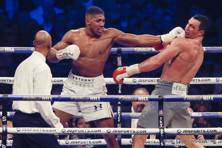 Anthony Joshua says he aims to emulate Klitschko and reign for ten years