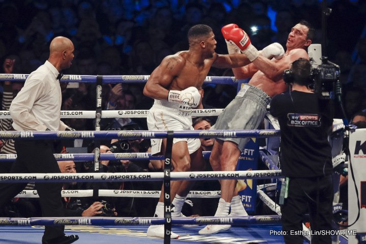 Anthony Joshua Vitali Klitschko Boxing News British Boxing