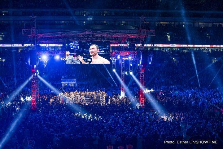 Evander Holyfield, Wladimir Klitschko boxing image / photo