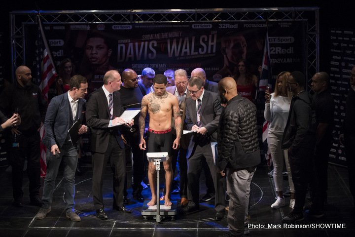 Gervonta Davis - Liam Walsh Weigh-In Results