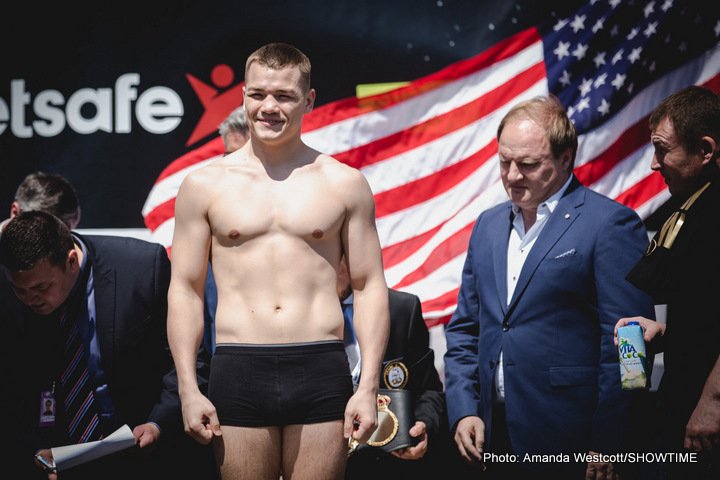 Brook-Spence, Groves-Chudinov Weigh-In Photos