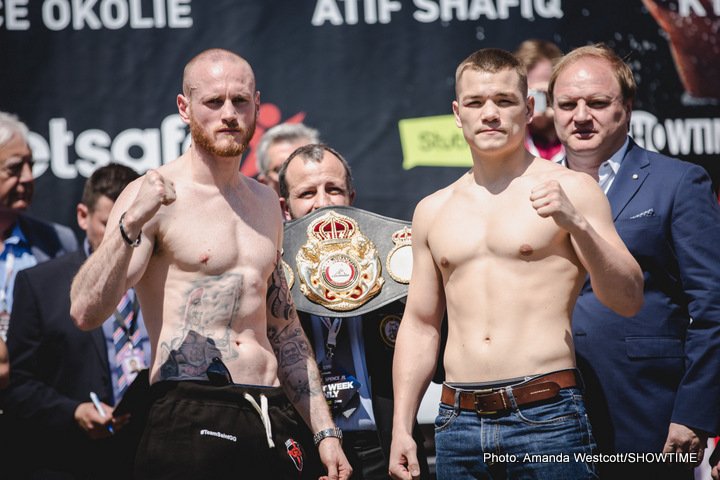 Brook-Spence, Groves-Chudinov Weigh-In Photos