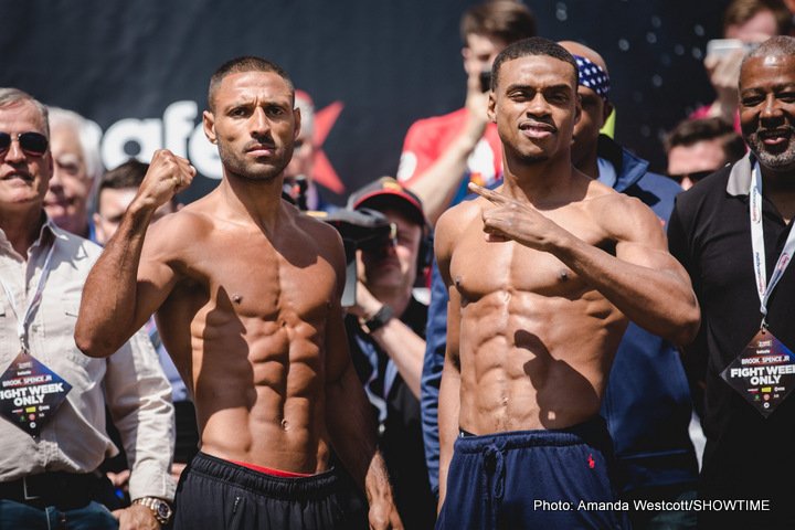 Brook-Spence, Groves-Chudinov Weigh-In Photos