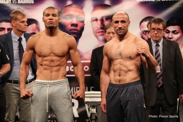 Chris Eubank Jr. Arthur Abraham weigh-in results