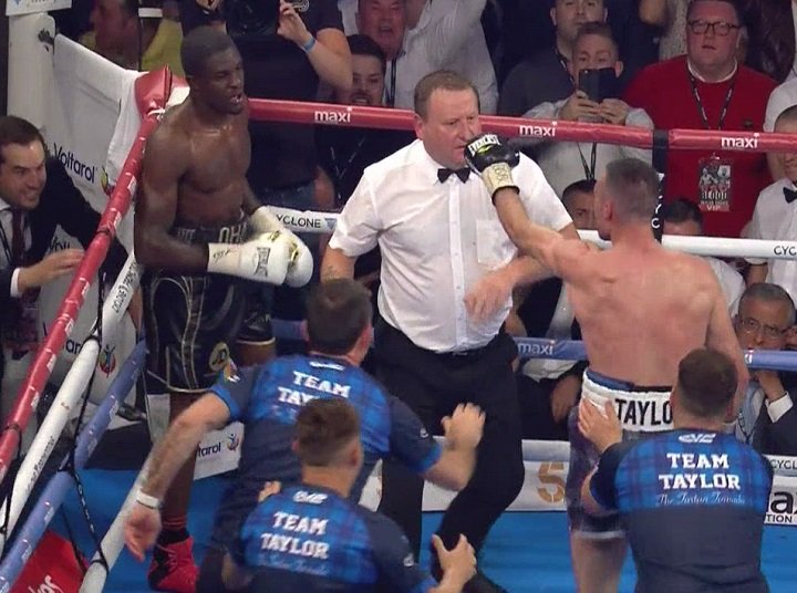 Josh Taylor halts Ohara Davies in bad-blood battle, retains Commonwealth 140 pound title