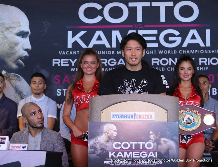 Miguel Cotto vs Yoshihiro Kamegai final press conference quotes