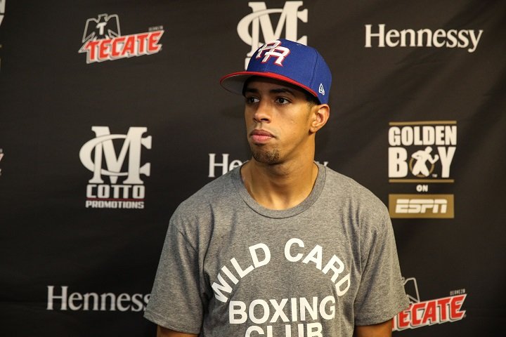 Carto thrills sold out crowd with 2nd round stoppage Alberto Machado Carlos Morales Christian Carto Press Room