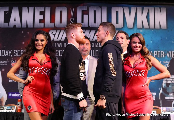 Gennady Golovkin, Saul “Canelo” Alvarez boxing image / photo