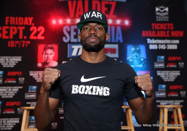 Jesse Hart vs. Demond Nicholson this Sat. on April 28 Demond Nicholson Jesse Hart Press Room