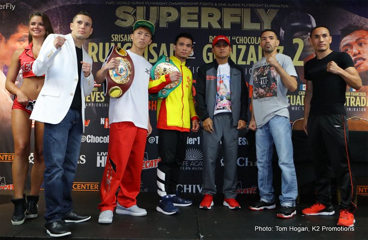 Boxing photo: Carlos Cuadras, Juan Francisco Estrada, Naoya Inoue, Roman Gonzalez image Rungvisai vs Gonzalez, Cuadras vs Estrada & Inoue vs Nieves final quotes