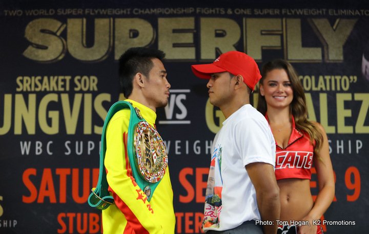 Boxing photo: Carlos Cuadras, Juan Francisco Estrada, Naoya Inoue, Roman Gonzalez image Rungvisai vs Gonzalez, Cuadras vs Estrada & Inoue vs Nieves final quotes