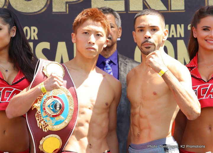 Boxing photo: Roman Gonzalez, Srisaket Sor Rungvisai image Weights: Rungvisai 115 vs. “Chocolatito” Gonzalez 114.8