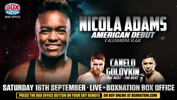 Nicola Adams added to GGG vs Canelo Undercard